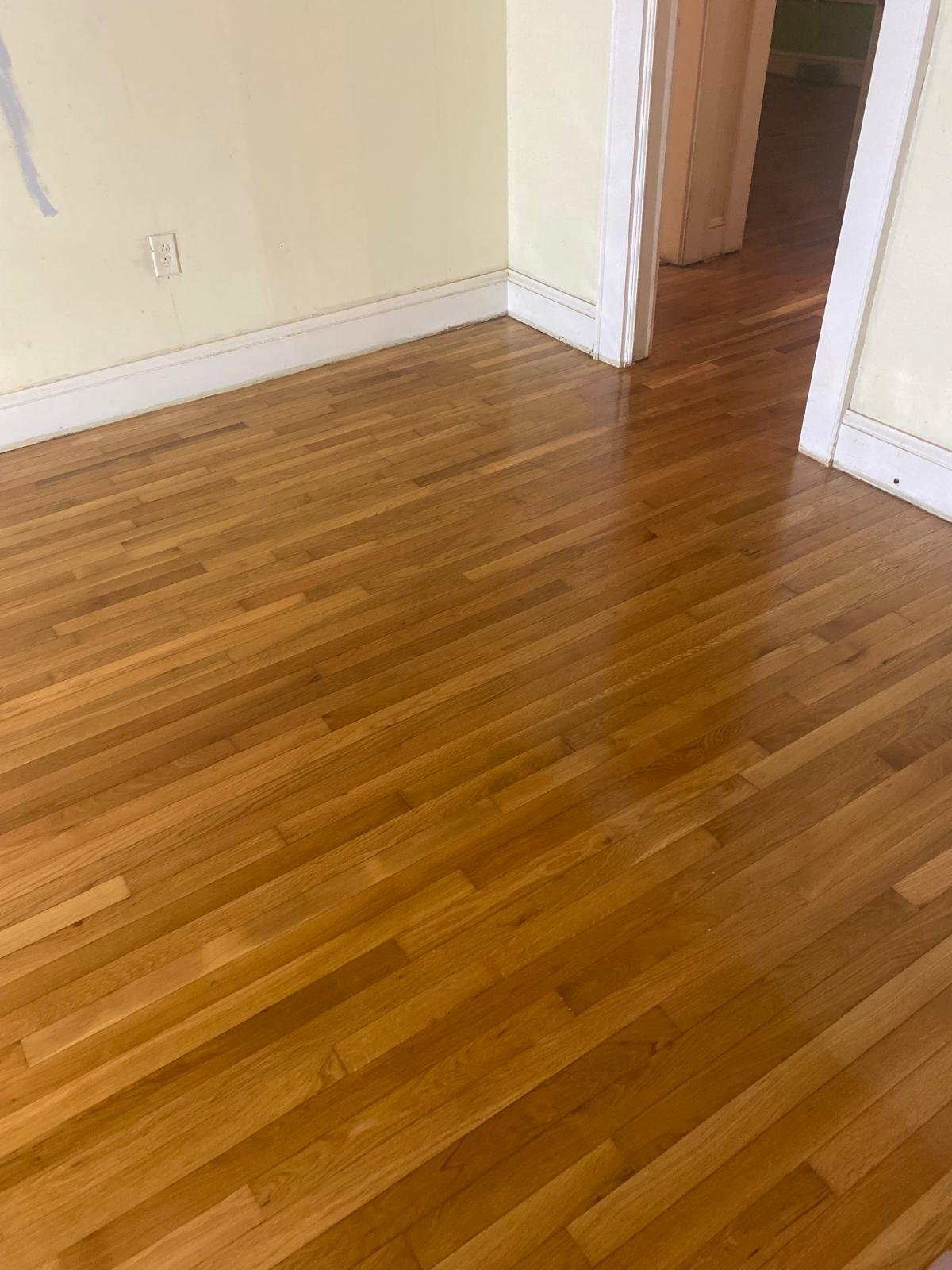 Commercial flooring, hallway