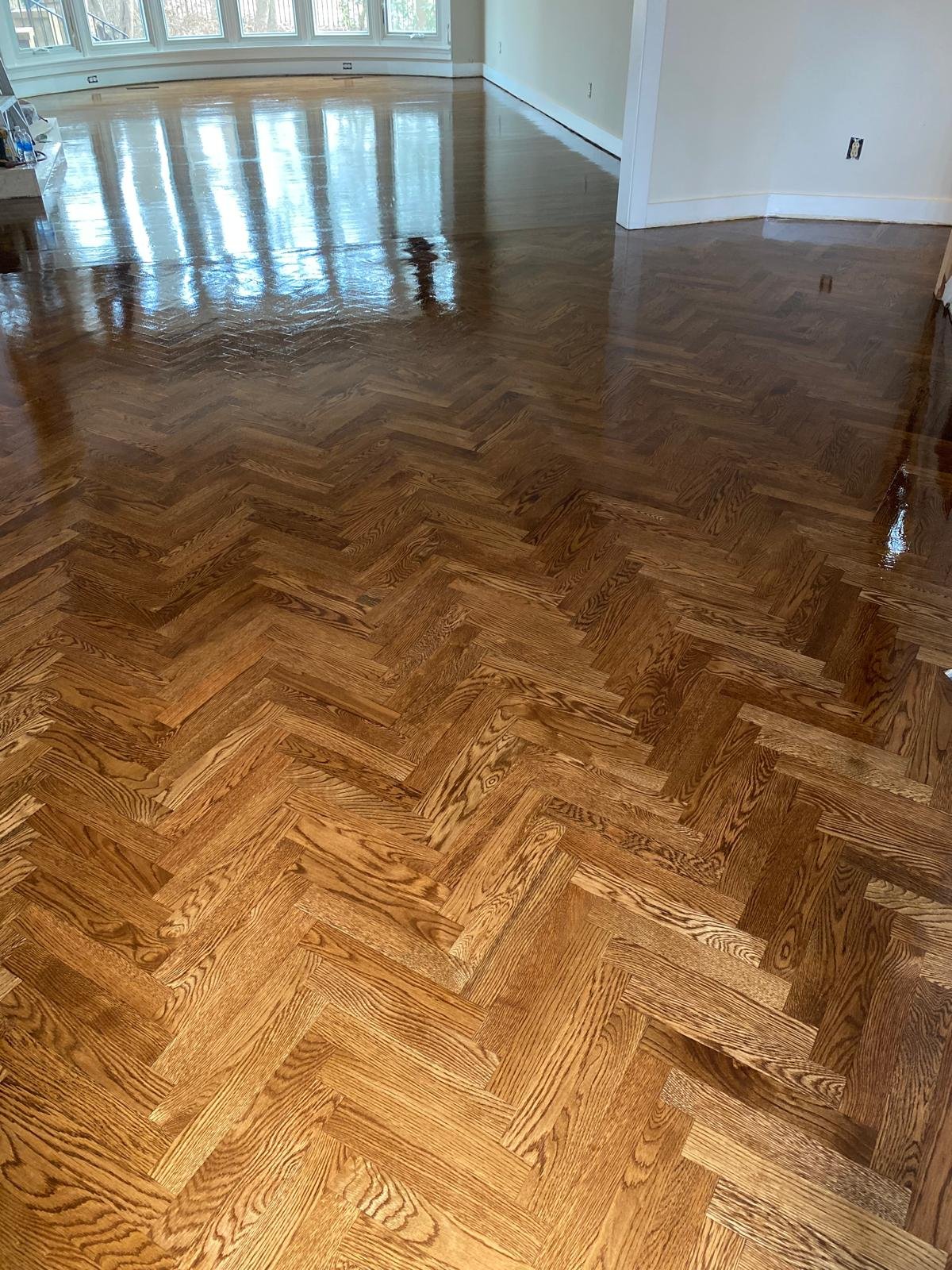 Wood-look vinyl plank flooring